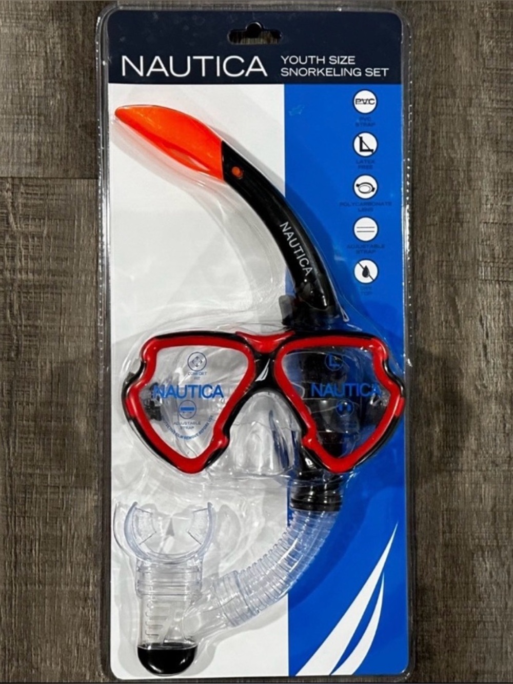 New Kids Nautica Youth Size 2-Piece Snorkeling Set with Swim Mask & Snorkel
